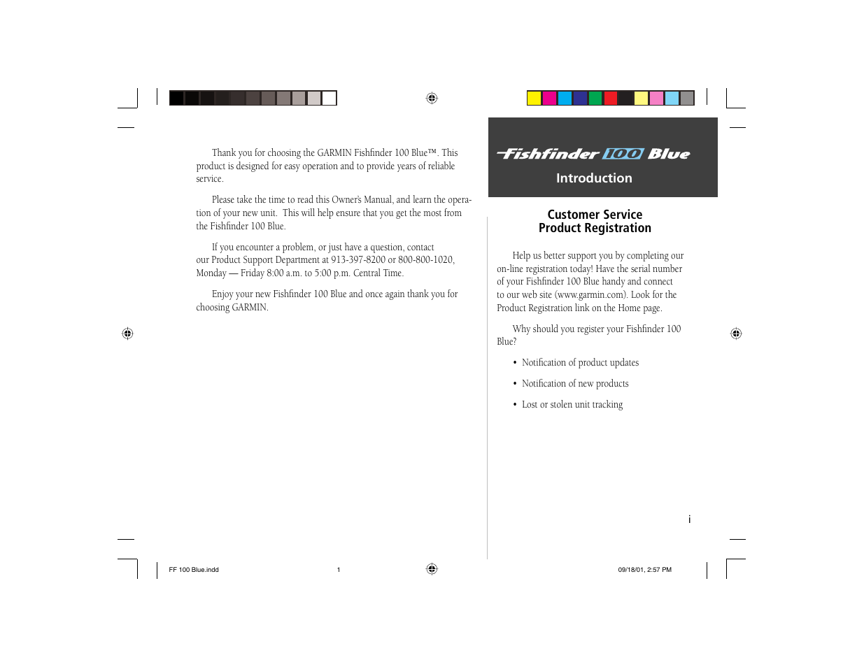 Garmin 100 BLUE User Manual | Page 3 / 50