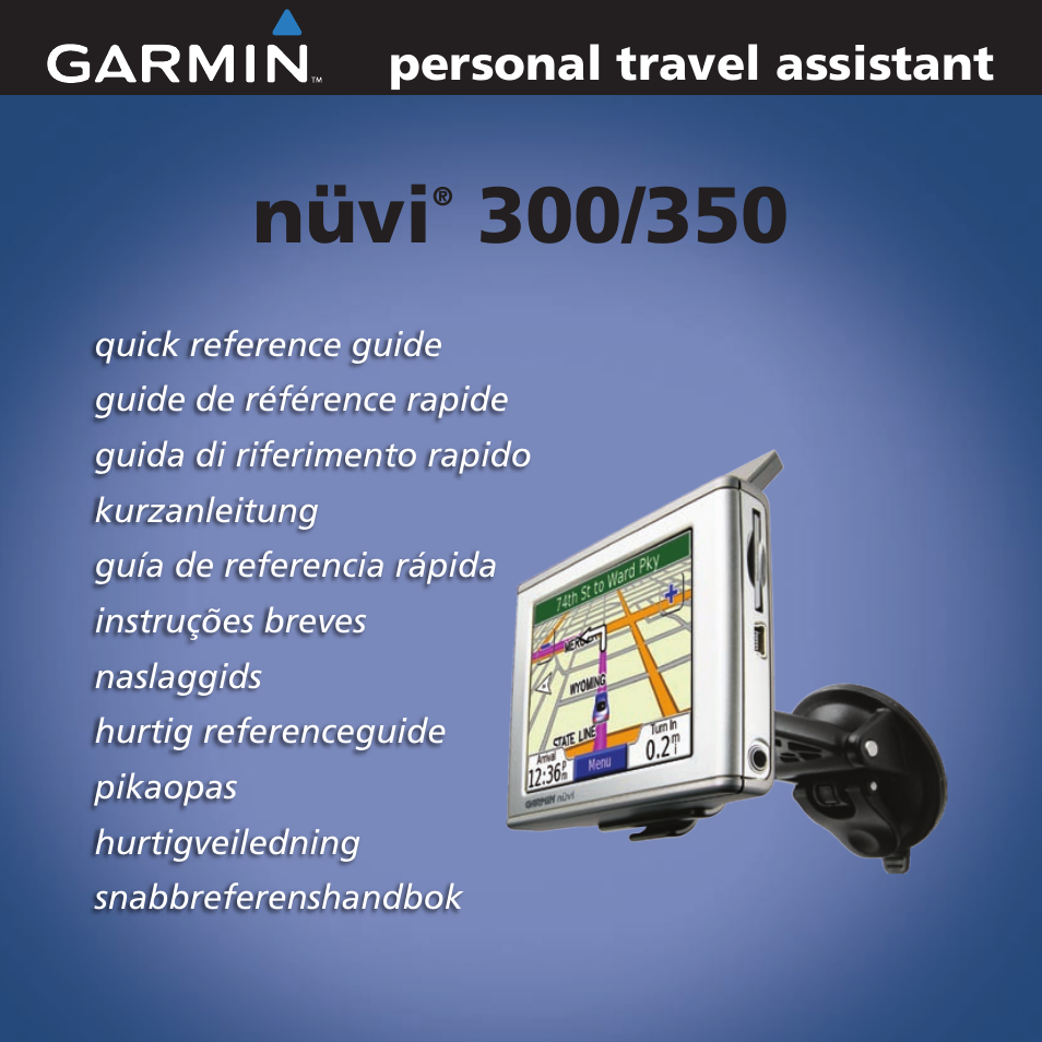 Garmin nuvi 350 EN User Manual | 92 pages