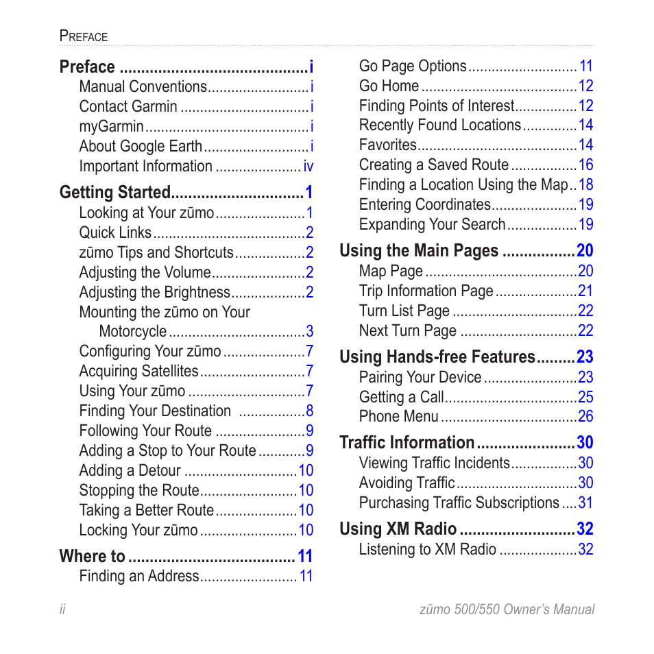 Garmin 550 User Manual | Page 4 / 70