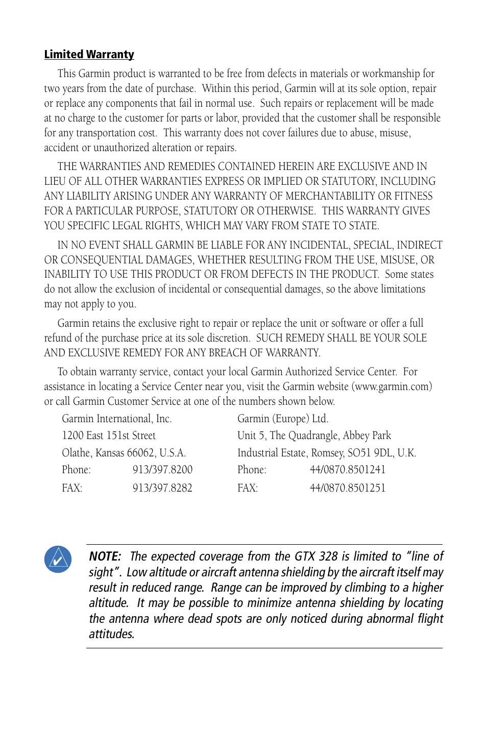 Garmin 328 User Manual | Page 3 / 10