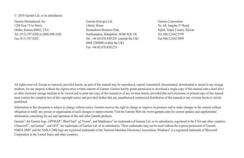 Garmin GPSMAP 400 User Manual | Page 2 / 84