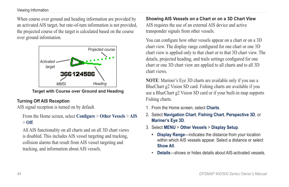 If the | Garmin GPSMAP 400 User Manual | Page 50 / 84