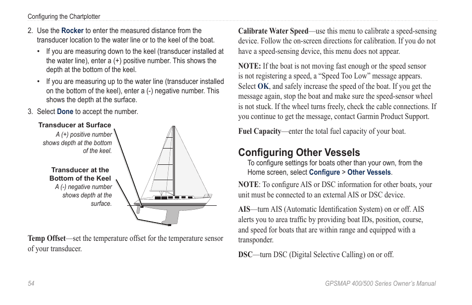 Configuring other vessels | Garmin GPSMAP 400 User Manual | Page 60 / 84