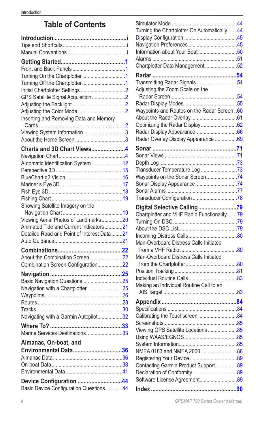 Garmin GPSMAP 740s User Manual | Page 4 / 100