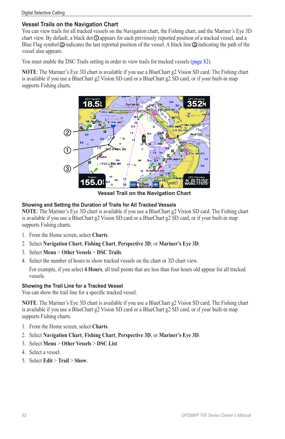 Using a trail | Garmin GPSMAP 740s User Manual | Page 86 / 100