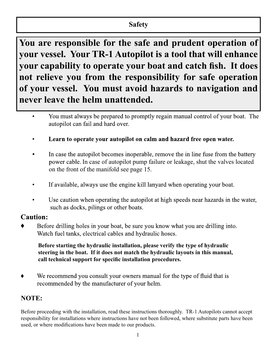 Garmin AUTOPILOT TR-1 User Manual | 48 pages