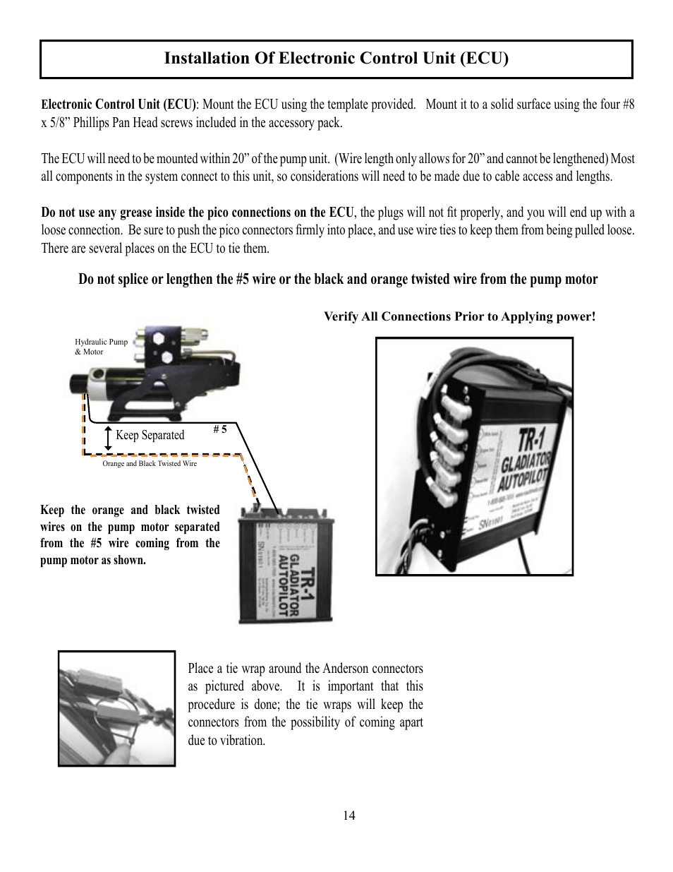 Installation of electronic control unit (ecu) | Garmin AUTOPILOT TR-1 User Manual | Page 14 / 48