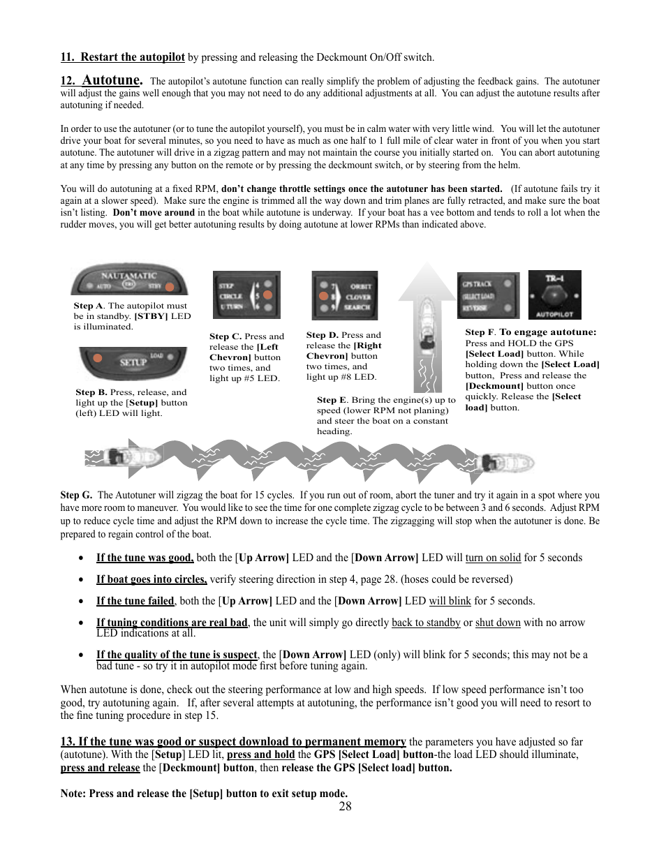 Autotune | Garmin AUTOPILOT TR-1 User Manual | Page 28 / 48