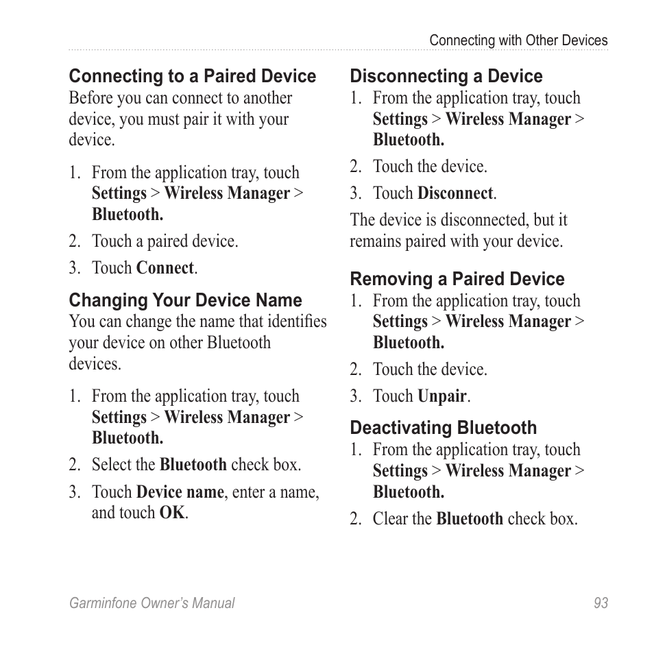 Garmin Cell Phone User Manual | Page 101 / 134