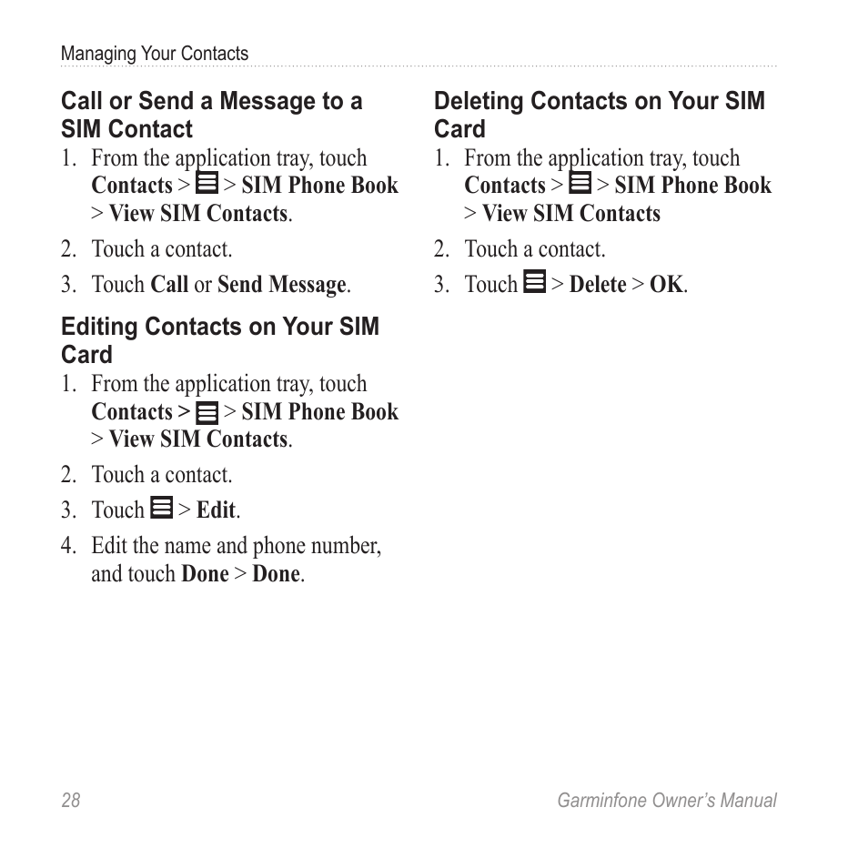 Garmin Cell Phone User Manual | Page 36 / 134