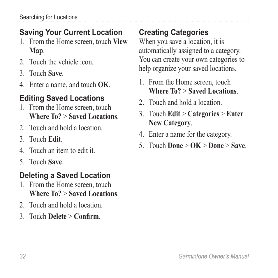 Garmin Cell Phone User Manual | Page 40 / 134