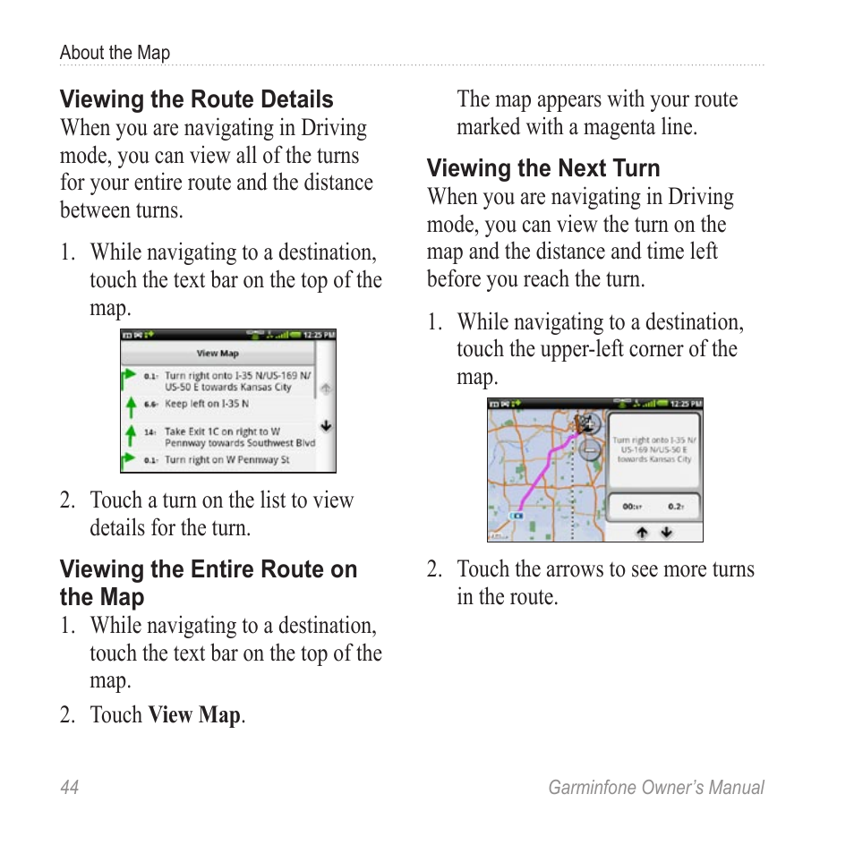 Garmin Cell Phone User Manual | Page 52 / 134