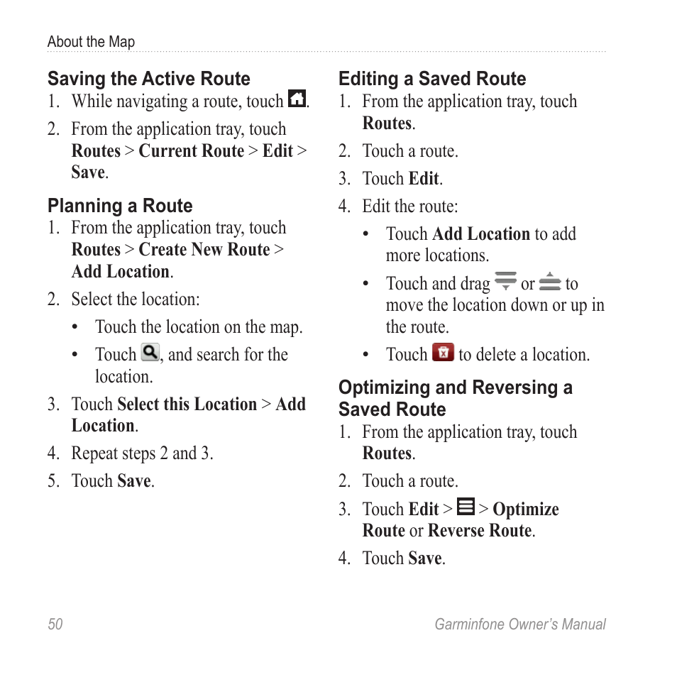 Garmin Cell Phone User Manual | Page 58 / 134