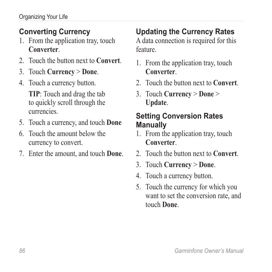 Garmin Cell Phone User Manual | Page 94 / 134