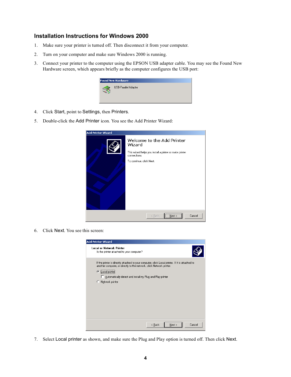 Installation instructions for windows 2000 | Garmin FX-880 User Manual | Page 4 / 10