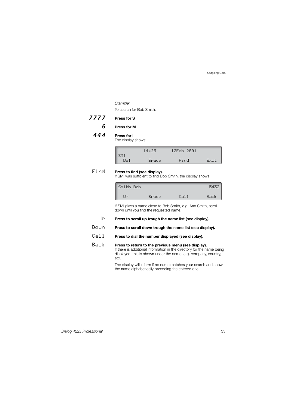 Dialog 4223 Professional User Manual | Page 33 / 110
