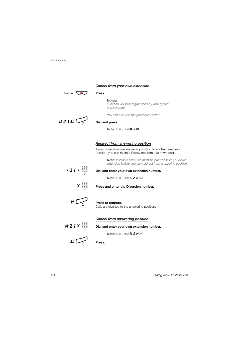 21# í, 21* z | Dialog 4223 Professional User Manual | Page 50 / 110