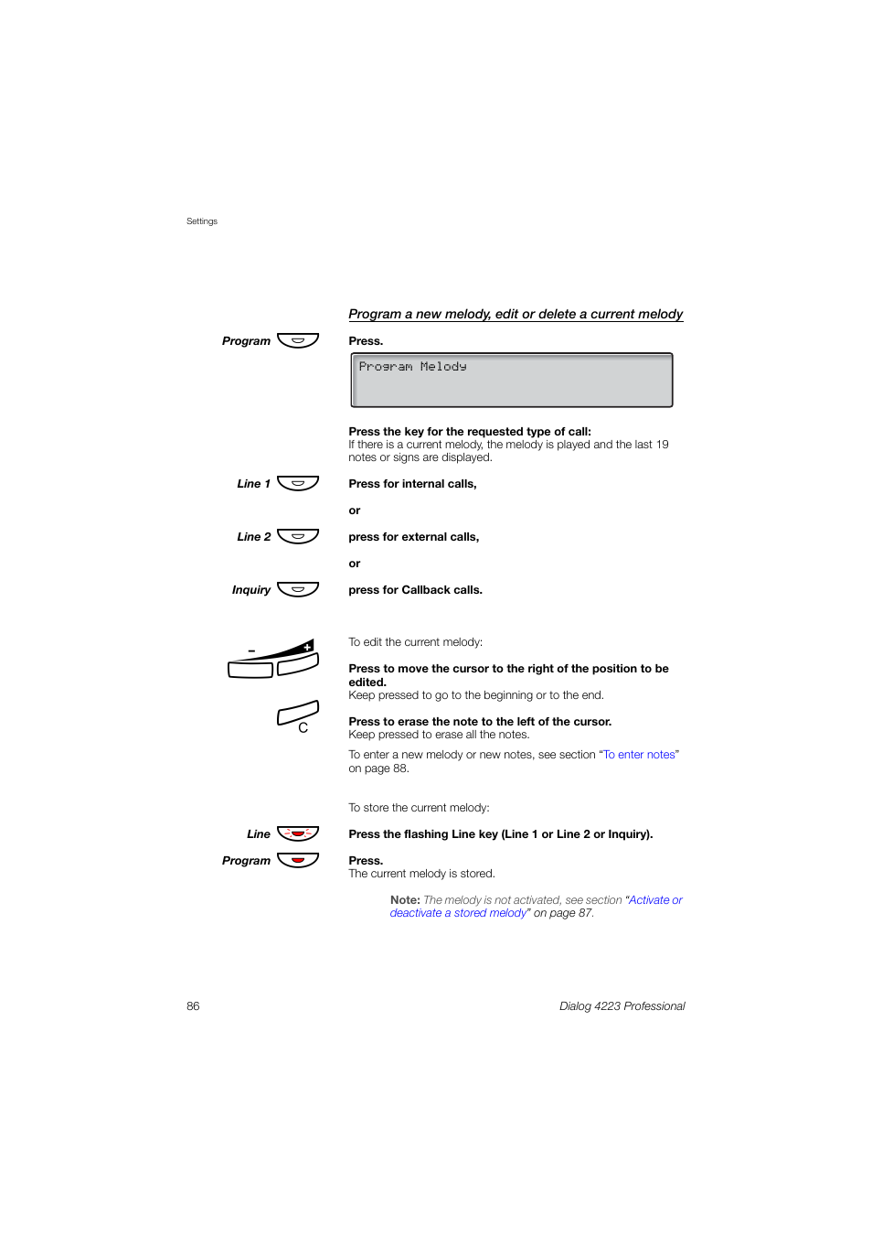 Dialog 4223 Professional User Manual | Page 86 / 110