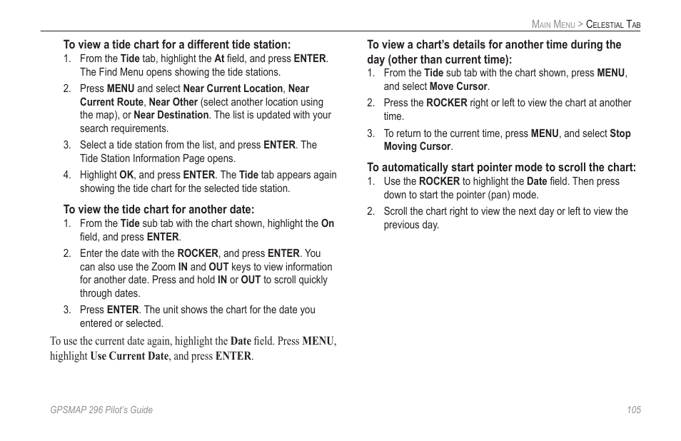 Garmin GPSMAP 296 User Manual | Page 113 / 168