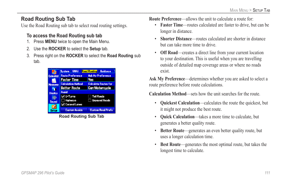 Garmin GPSMAP 296 User Manual | Page 119 / 168