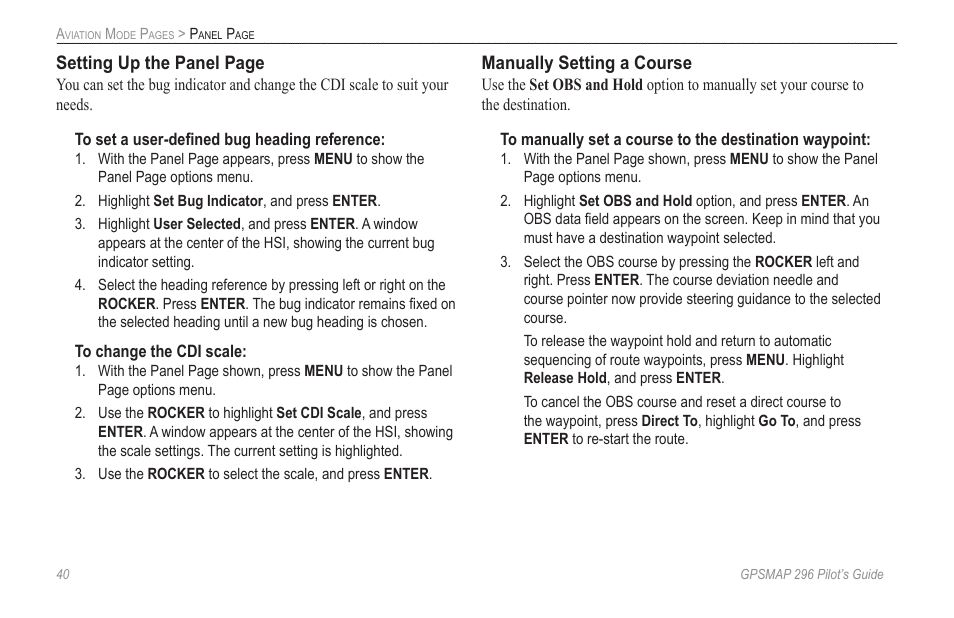 Garmin GPSMAP 296 User Manual | Page 48 / 168