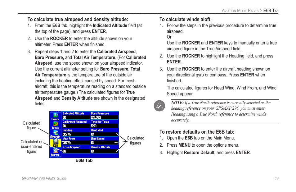 Garmin GPSMAP 296 User Manual | Page 57 / 168