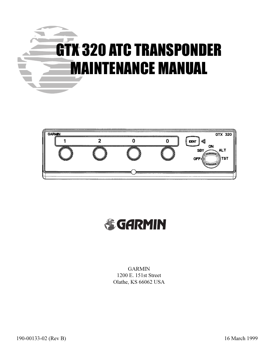 Garmin GTX 320 ATC User Manual | 24 pages