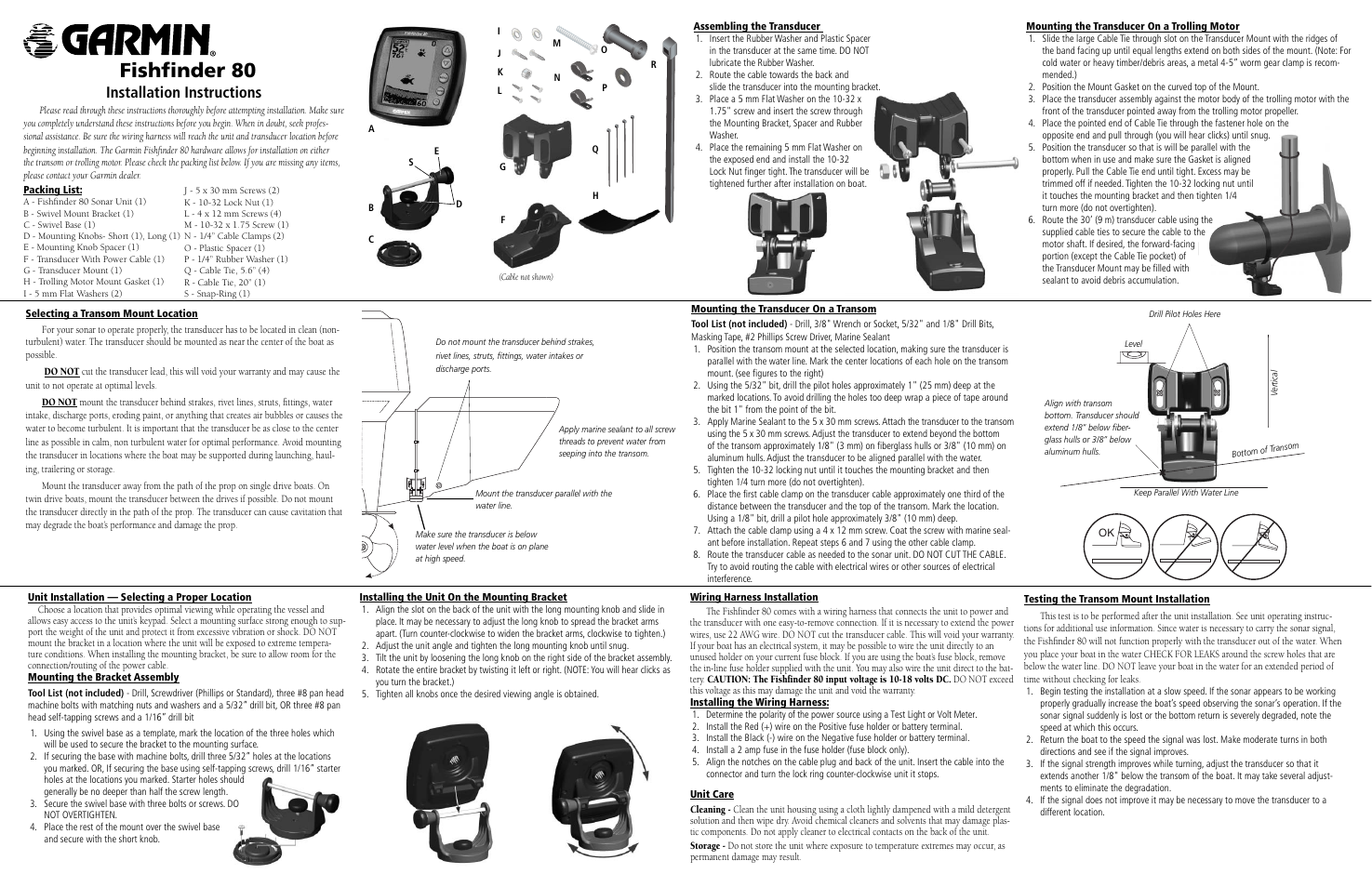 Garmin 80 User Manual | 2 pages