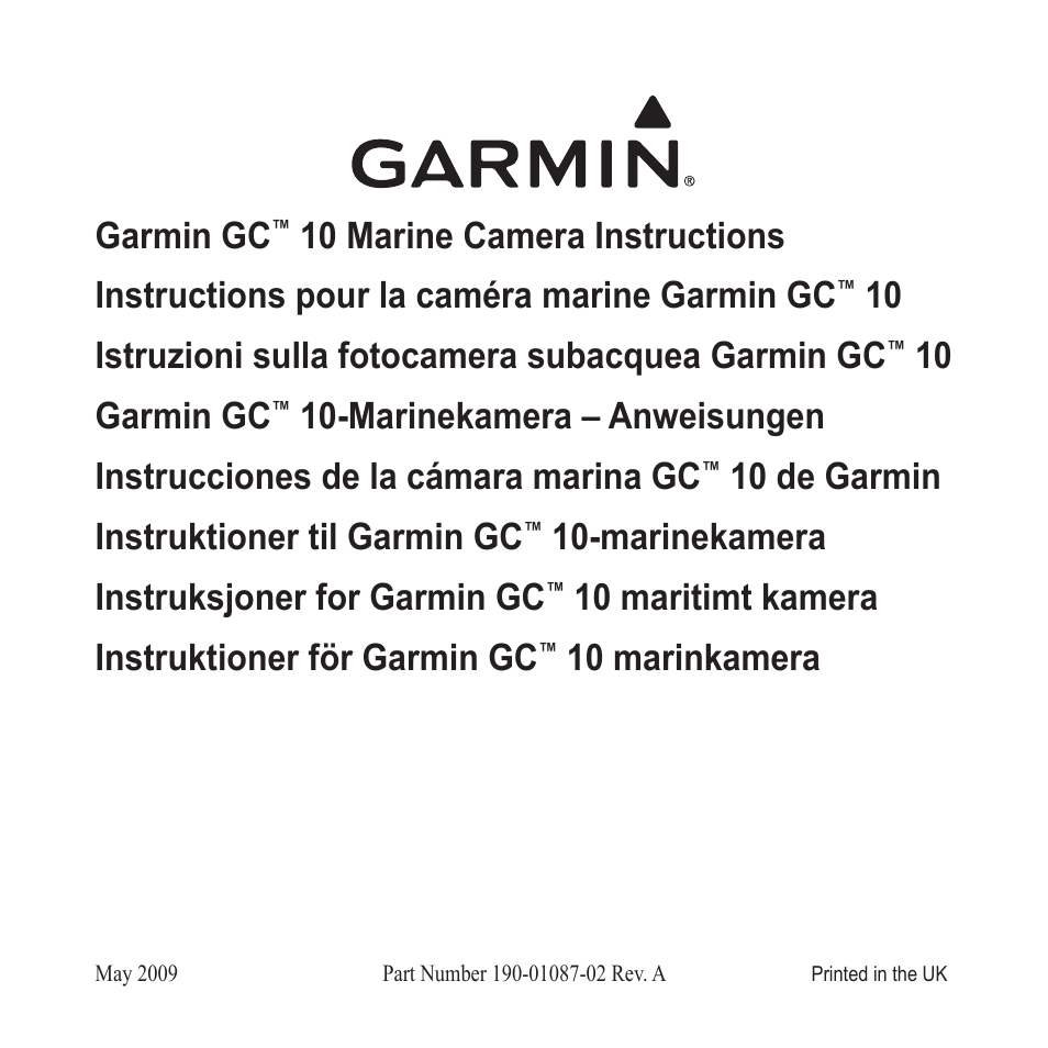 Garmin GC 10 User Manual | 20 pages