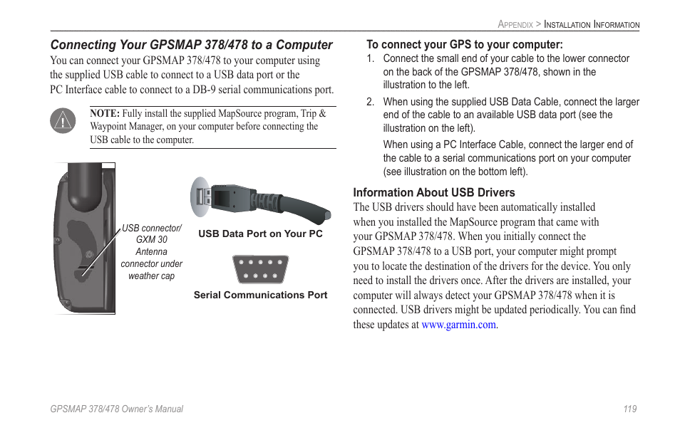 Garmin GPSMAP 190-00683-00 User Manual | Page 127 / 152