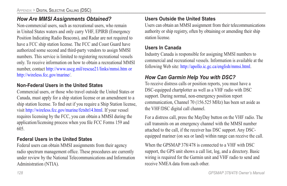 Garmin GPSMAP 190-00683-00 User Manual | Page 136 / 152