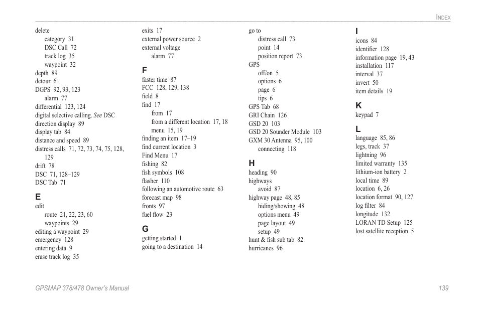 Garmin GPSMAP 190-00683-00 User Manual | Page 147 / 152