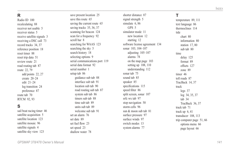 Garmin GPSMAP 190-00683-00 User Manual | Page 149 / 152