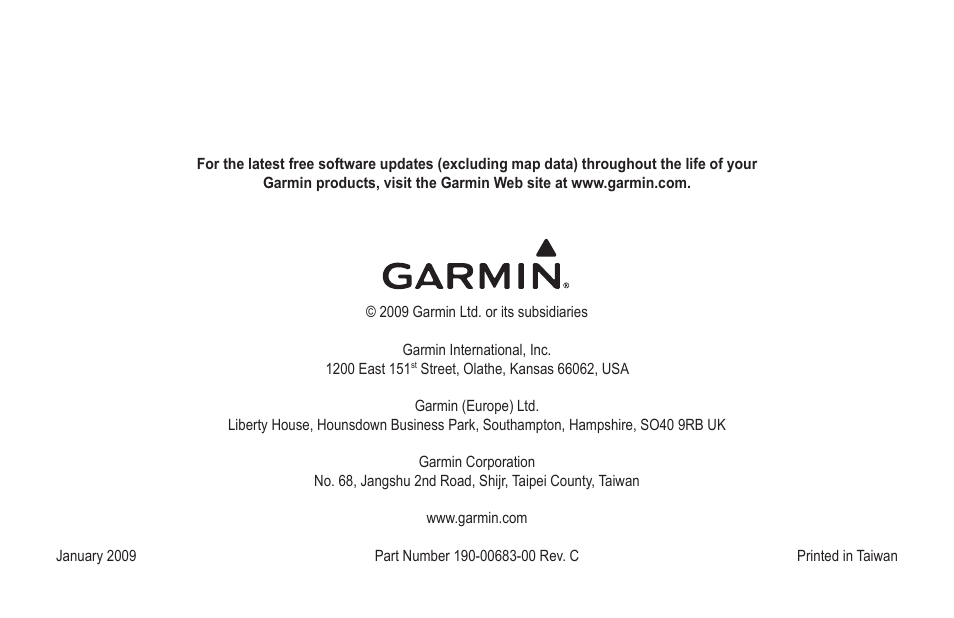 Garmin GPSMAP 190-00683-00 User Manual | Page 152 / 152