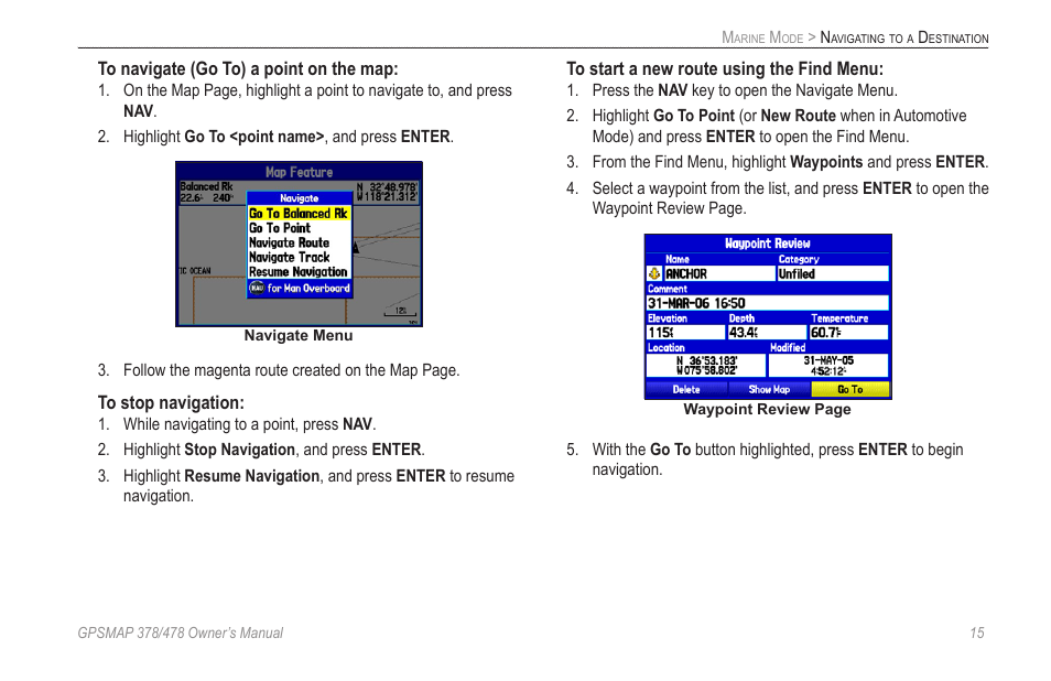 Garmin GPSMAP 190-00683-00 User Manual | Page 23 / 152