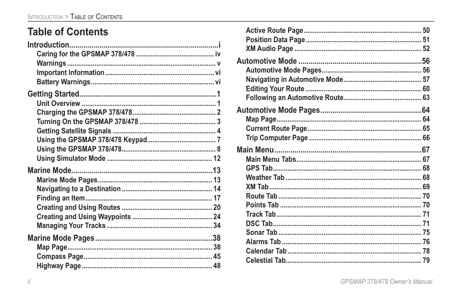 Garmin GPSMAP 190-00683-00 User Manual | Page 4 / 152