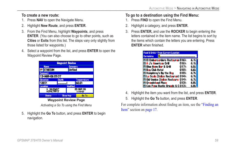 Garmin GPSMAP 190-00683-00 User Manual | Page 67 / 152