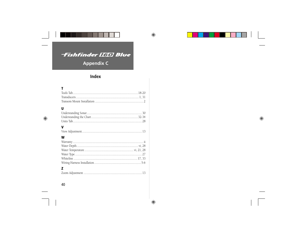 Garmin 160 BLUE User Manual | Page 48 / 50