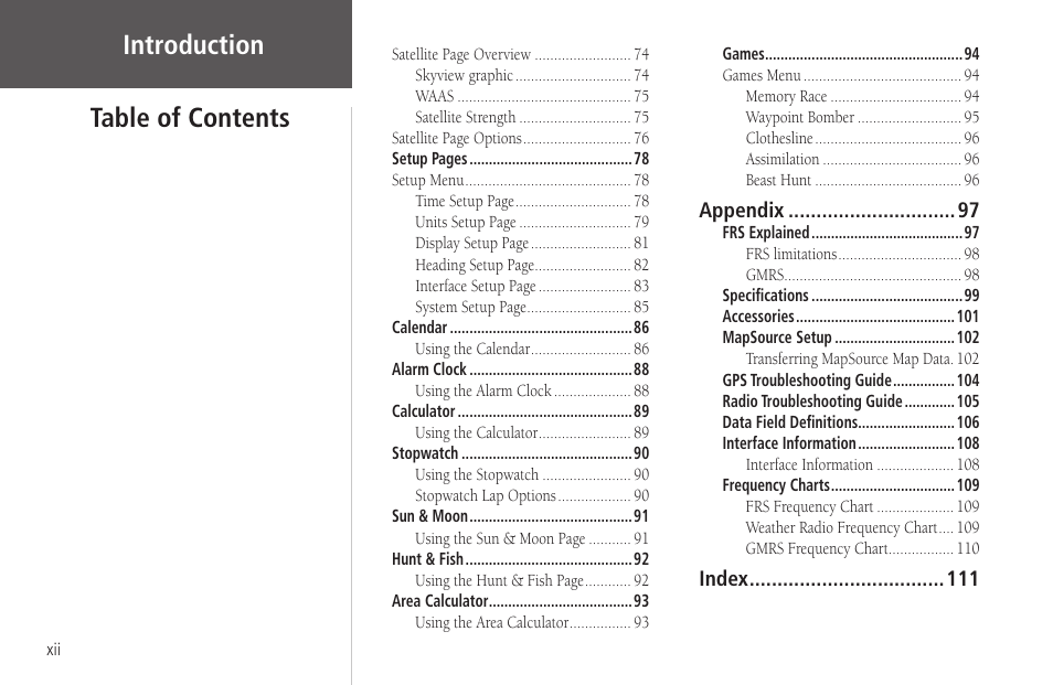 Garmin Rino 130 User Manual | Page 14 / 130