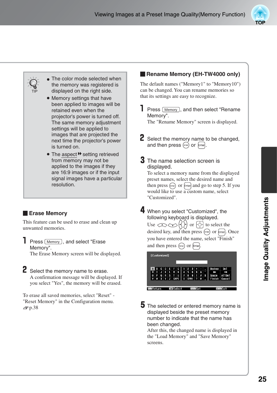 Epson EH-TW4000 User Manual | Page 27 / 64