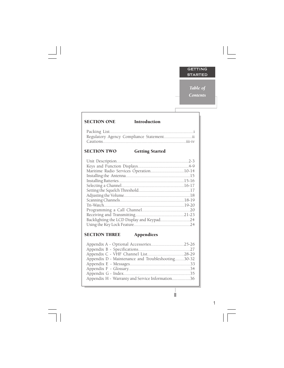 Garmin VHF 725e User Manual | Page 7 / 44