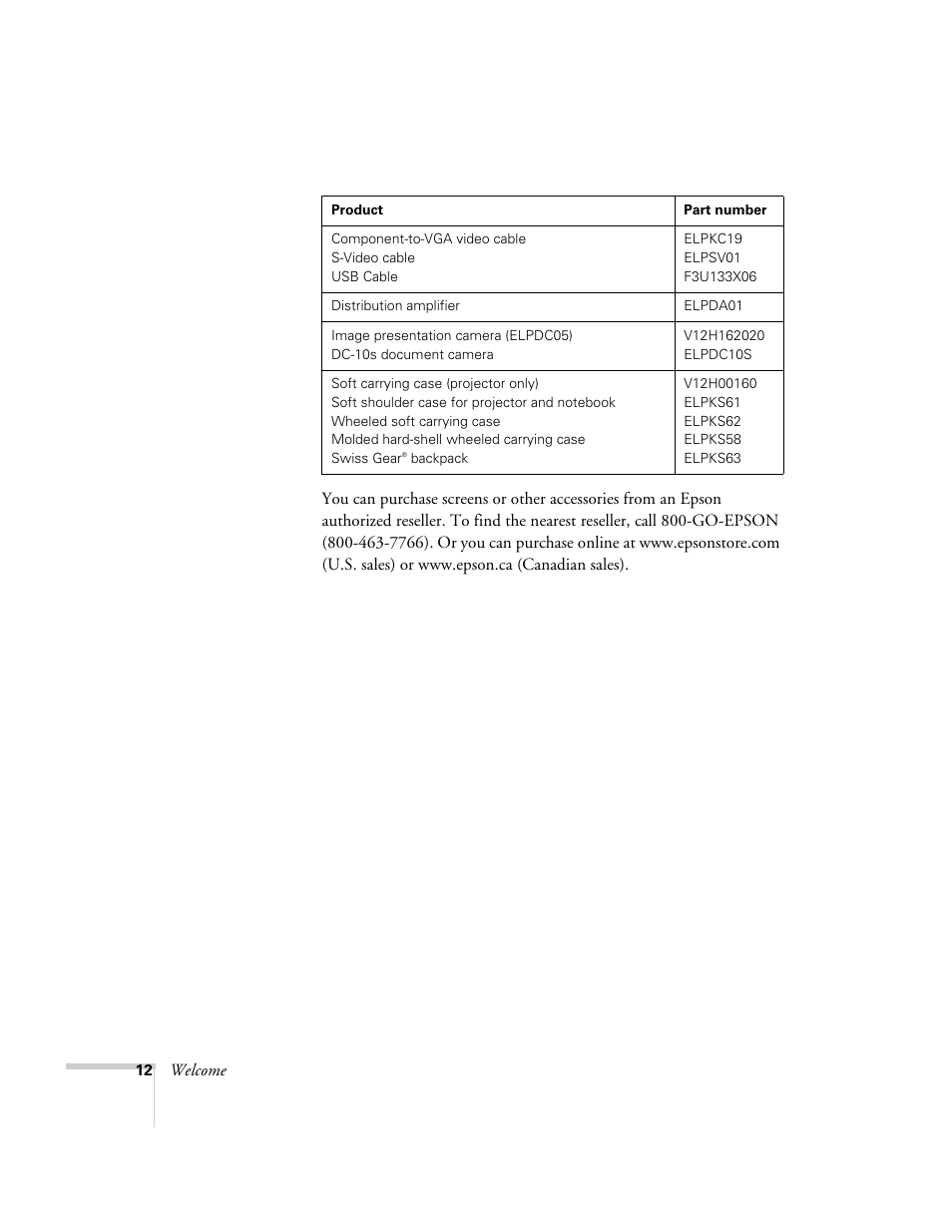 Epson EX21 User Manual | Page 12 / 96