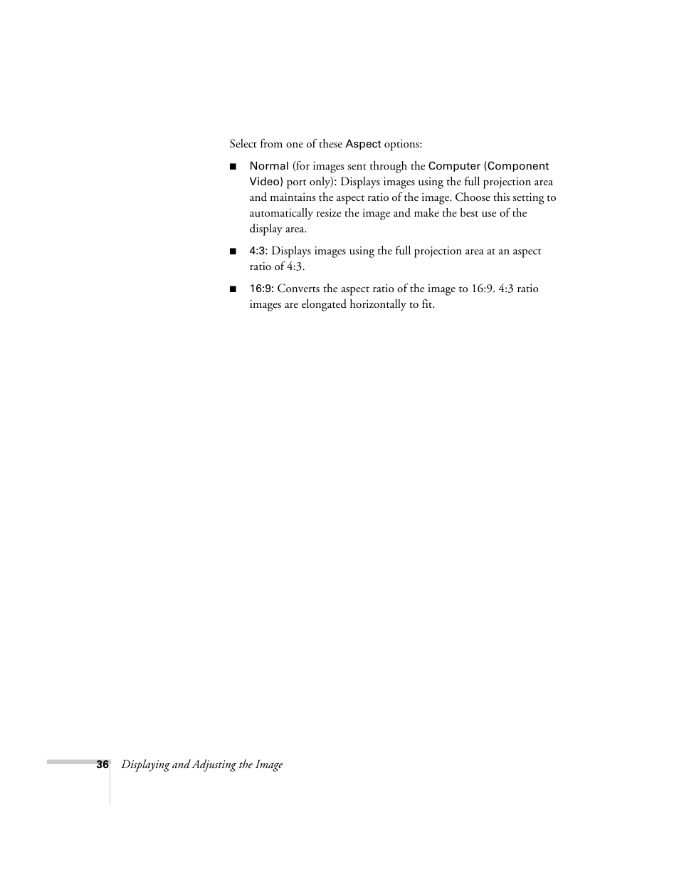 Epson EX21 User Manual | Page 36 / 96