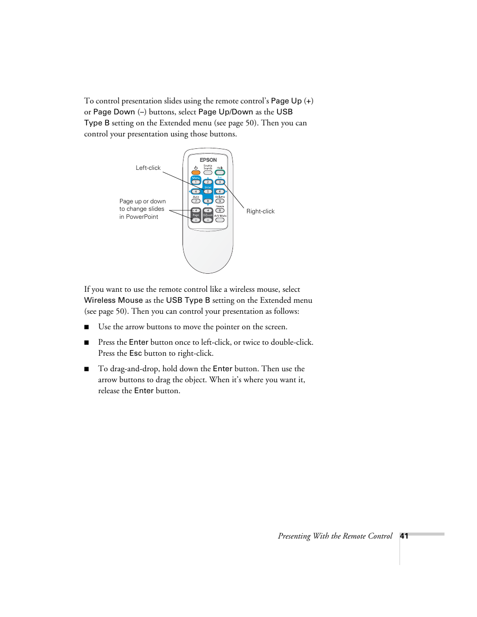 Epson EX21 User Manual | Page 41 / 96