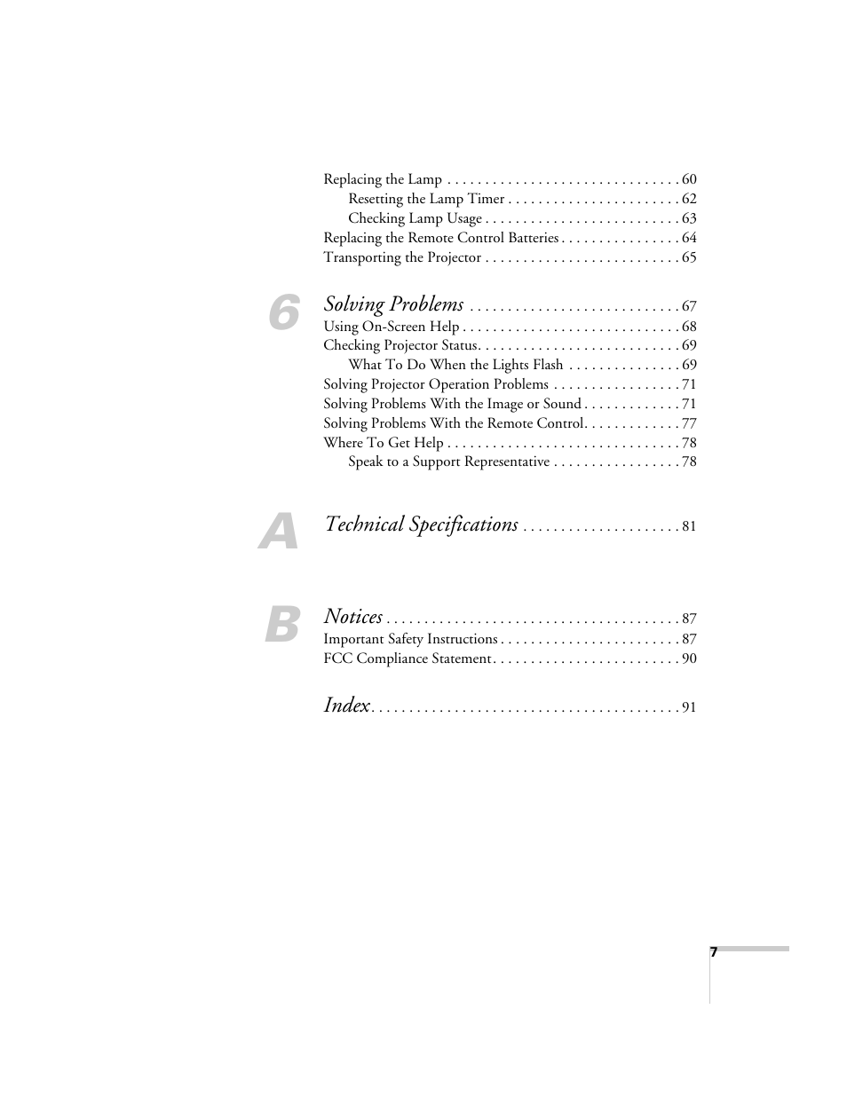Epson EX21 User Manual | Page 7 / 96