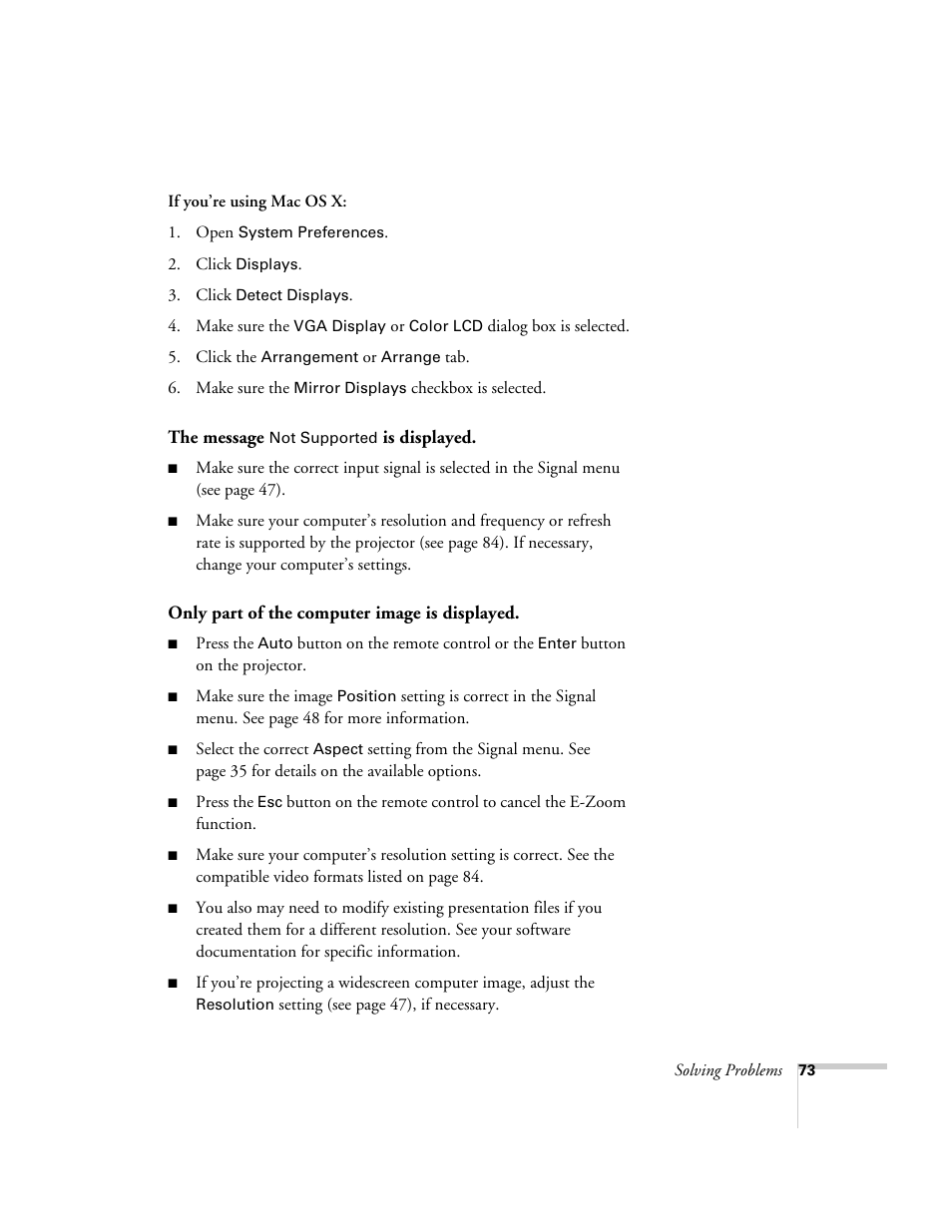 Epson EX21 User Manual | Page 73 / 96