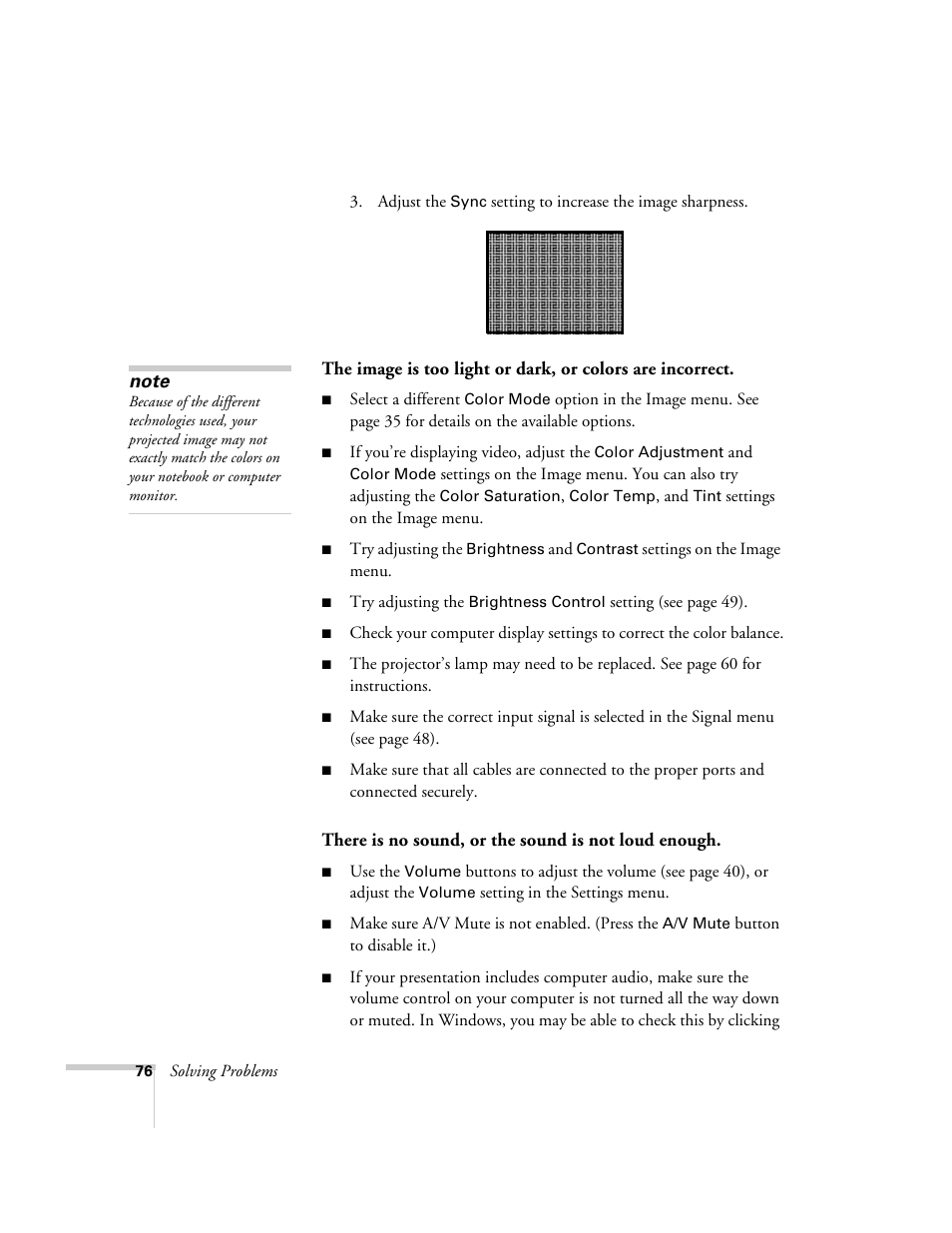 Epson EX21 User Manual | Page 76 / 96