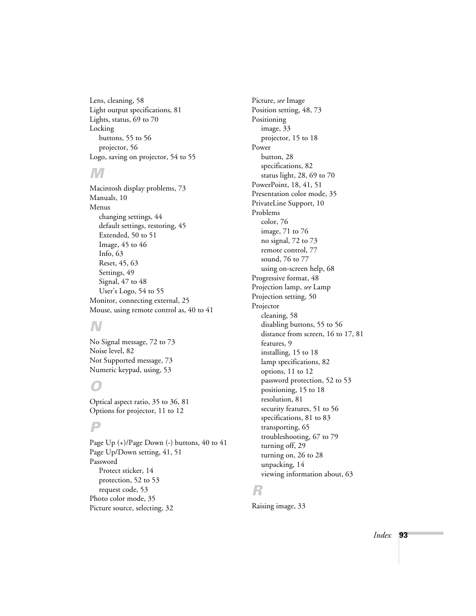 Epson EX21 User Manual | Page 93 / 96