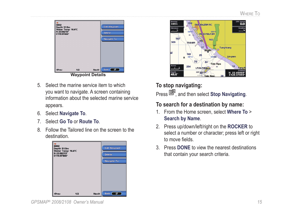 Garmin GPSMAP 2108 User Manual | Page 19 / 124