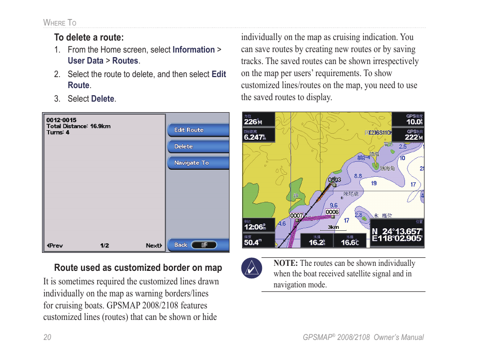 Garmin GPSMAP 2108 User Manual | Page 24 / 124